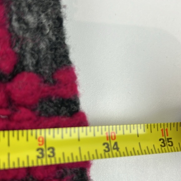 Spanner ¾ Length Boiled Wool Pink/Gray Lagenlook Coat - Picture 6 of 8